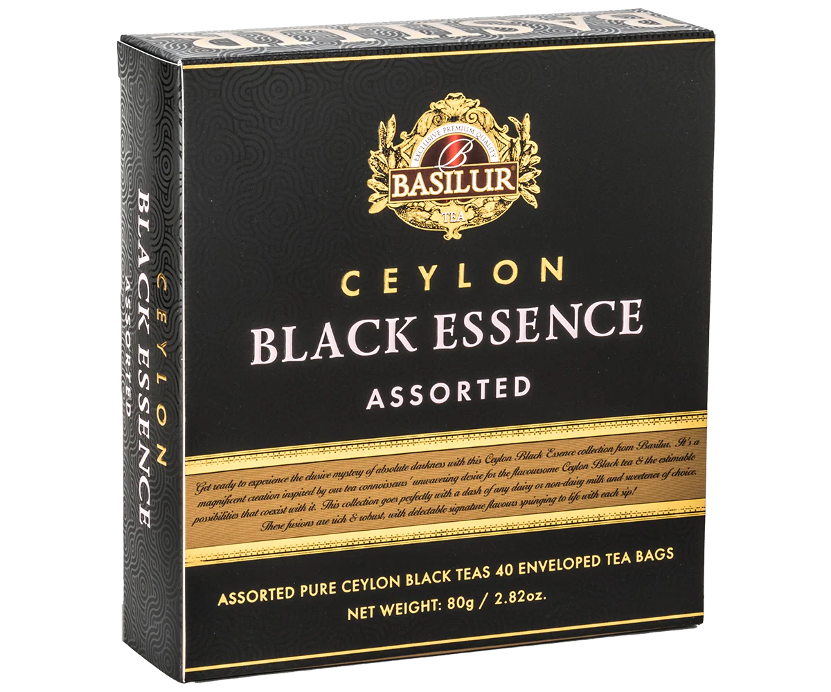 Black Essence Assorted - 40 Enveloped Tea Bags - 4 Flavours
