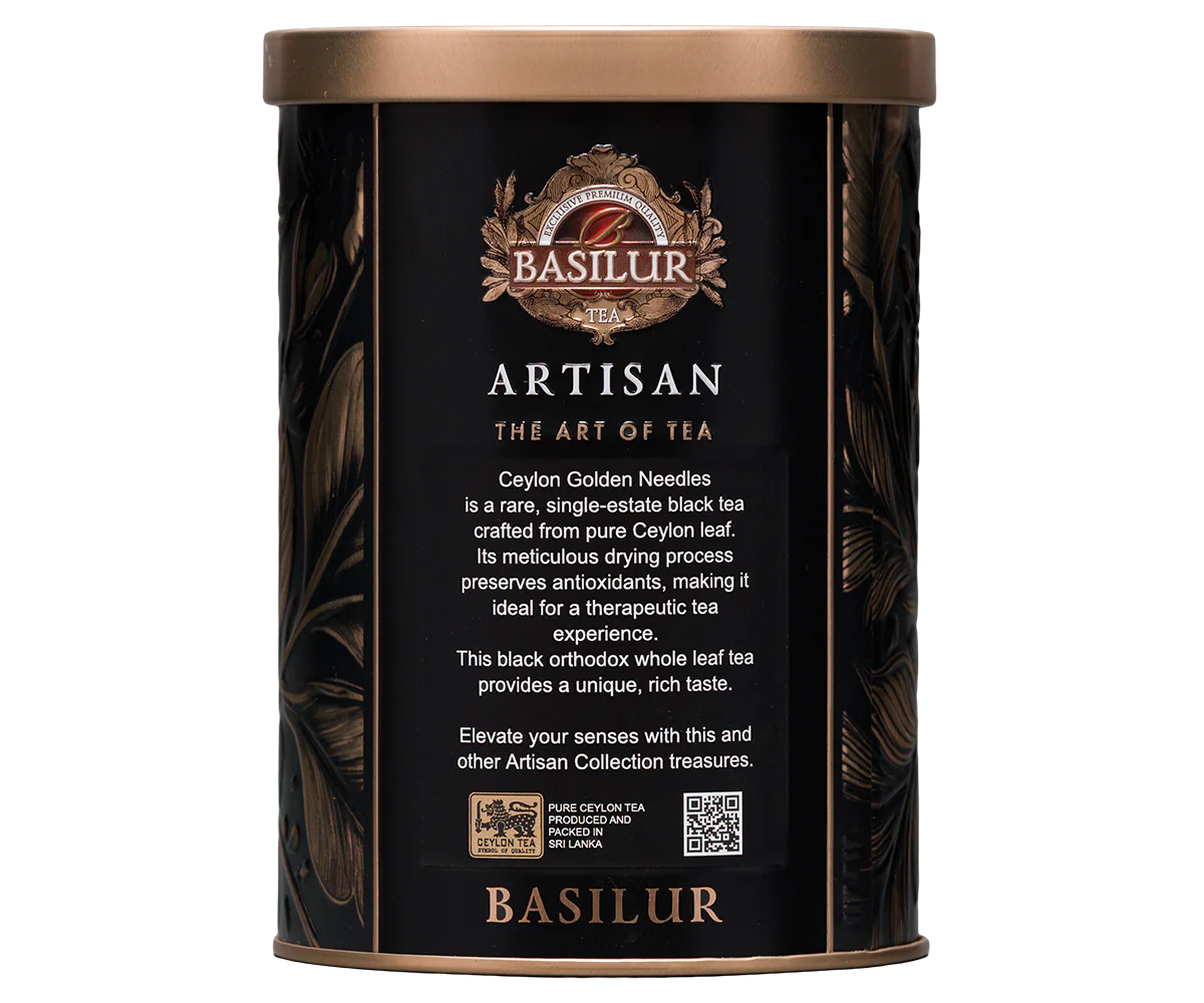 Ceylon Golden Needles Tin - 60g Black Leaf Tea - Image 4