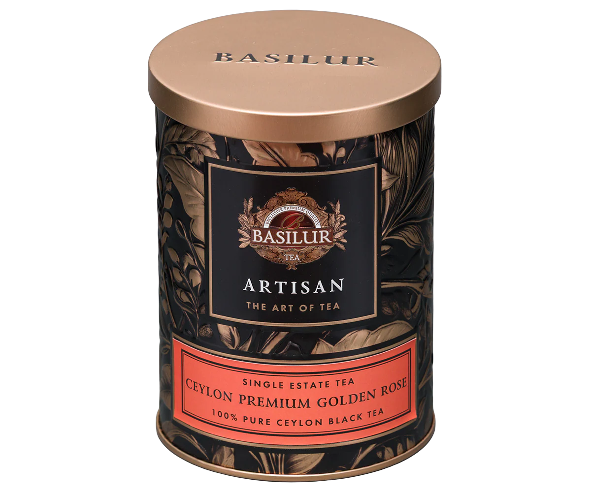 Ceylon Premium Golden Rose Tin - 75g Loose Leaf Ceylon Black Tea - Image 5