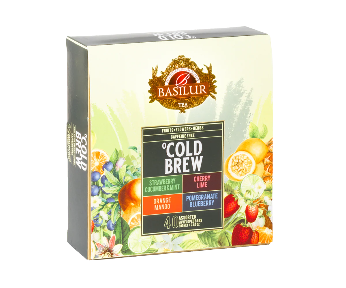 Cold Brew Assorted - 4 Flavours - 40 Enveloped Tea Bags