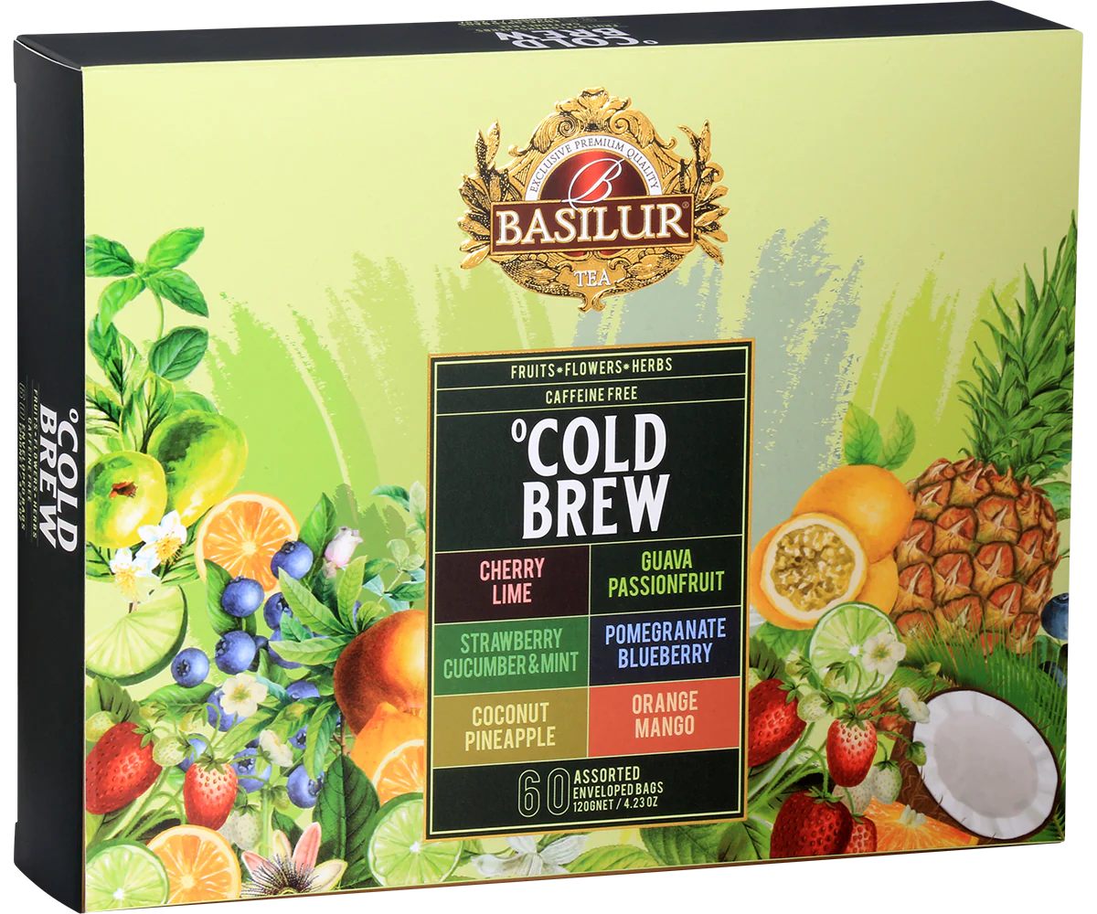 Cold Brew Assortment- 6 Flavours - 60 Enveloped Tea Bags