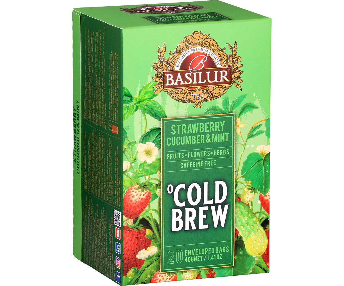 Cold Brew - Strawberry Cucumber & Mint - 20 Enveloped Tea Bags