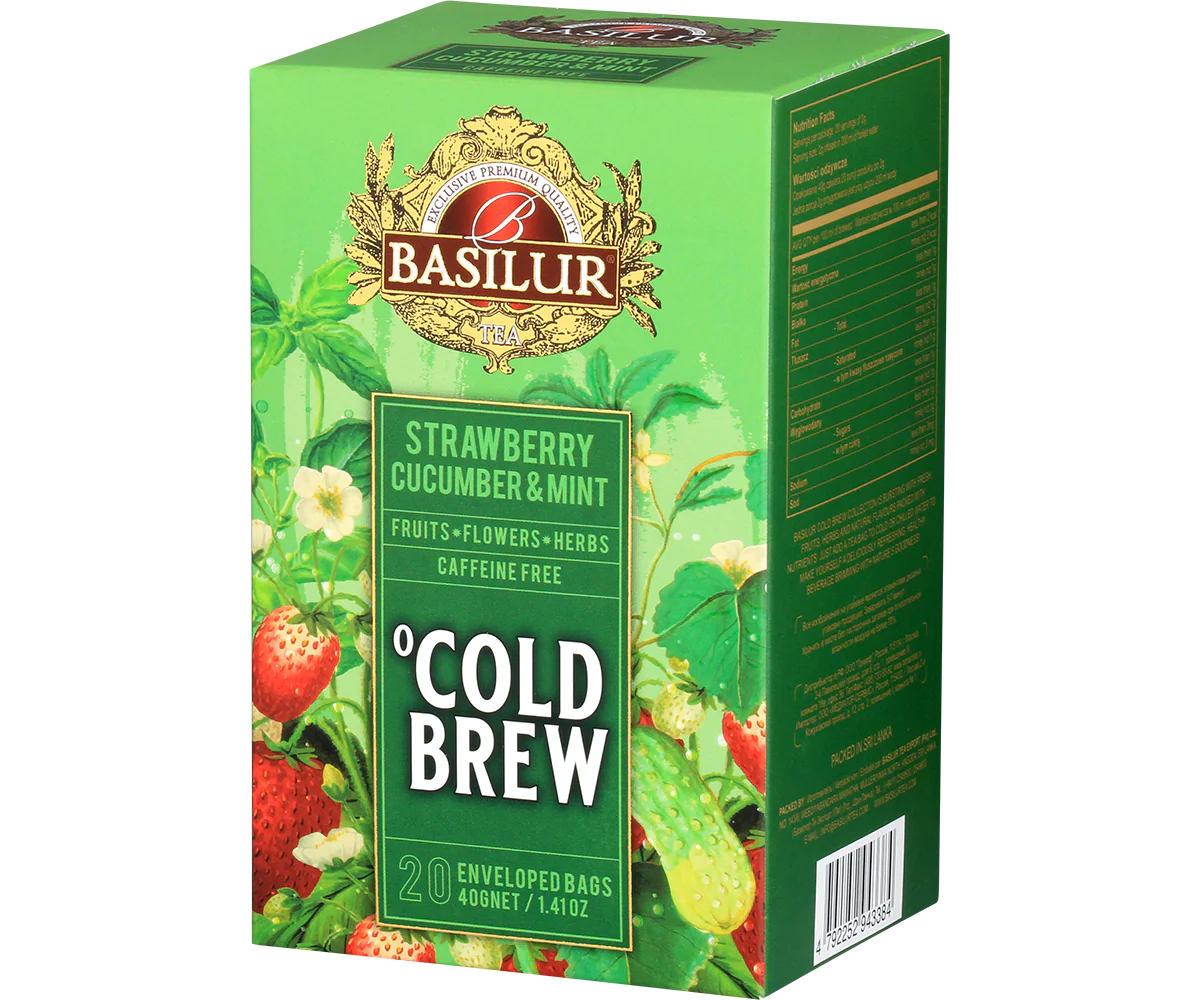 Cold Brew - Strawberry Cucumber & Mint - 20 Enveloped Tea Bags - Image 2