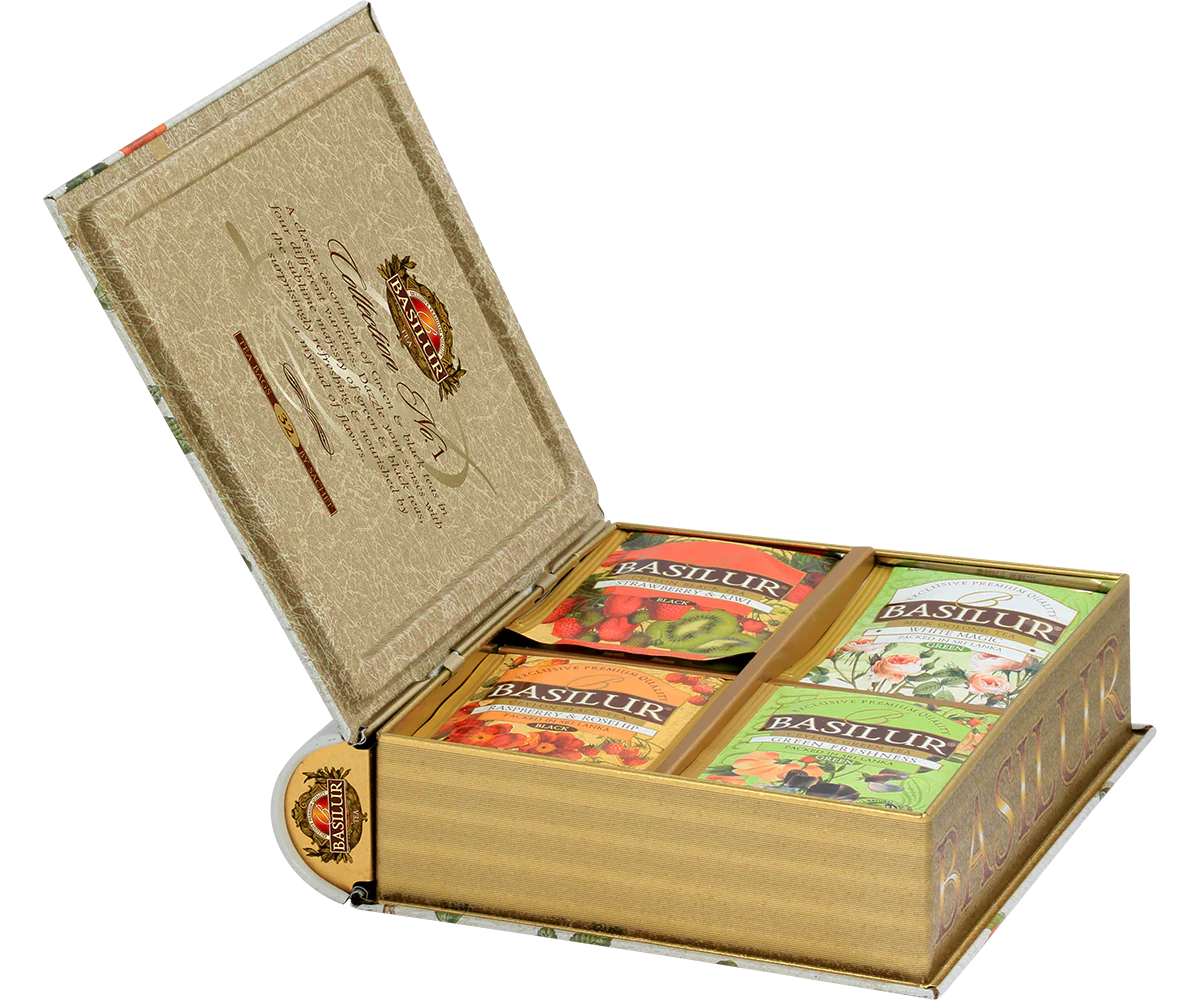 Basilur Tea Book Collection No:1 - 32 Enveloped Tea Bags - 4 Flavours - Image 4