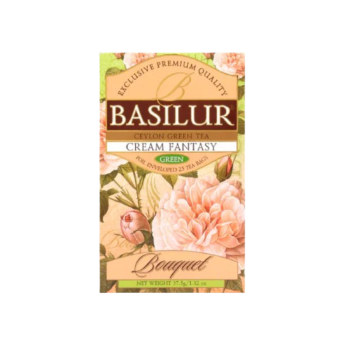 Cream Fantasy Pure Ceylon Green Tea - 25 Enveloped Tea Bags - Image 3