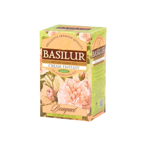 Cream Fantasy Pure Ceylon Green Tea - 25 Enveloped Tea Bags - Image 4
