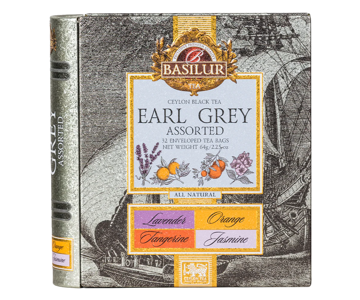 Tea Book - Earl Grey Collection - 32 Enveloped Tea Bags - 4 Flavours - Image 4