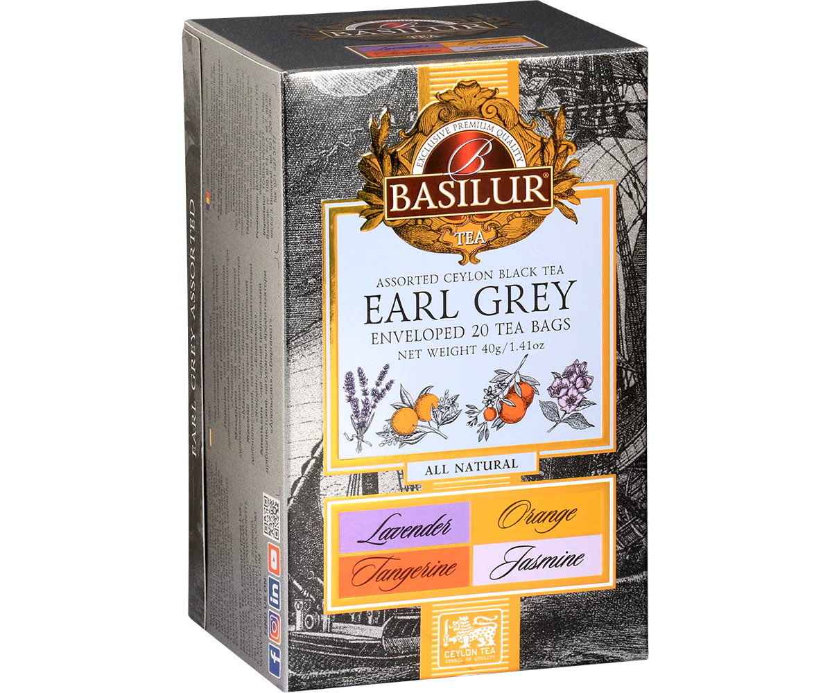 Earl Grey Collection - 20 Enveloped Tea Bags - 4 Flavours