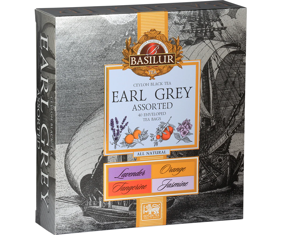 Earl Grey Collection - 40 Enveloped Tea Bags - 4 Flavours