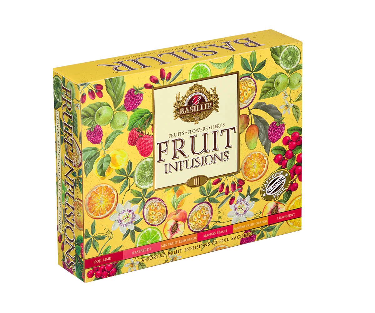 Assorted Fruit Infusions Vol.III - 60 Enveloped Tea Bags - 6 Flavours