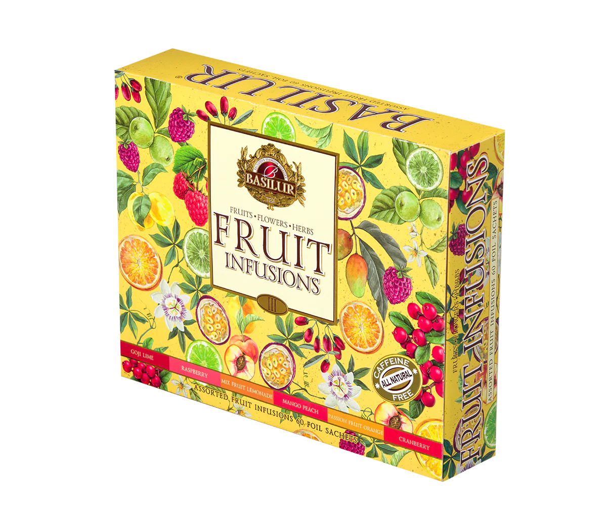Assorted Fruit Infusions Vol.III - 60 Enveloped Tea Bags - 6 Flavours - Image 2