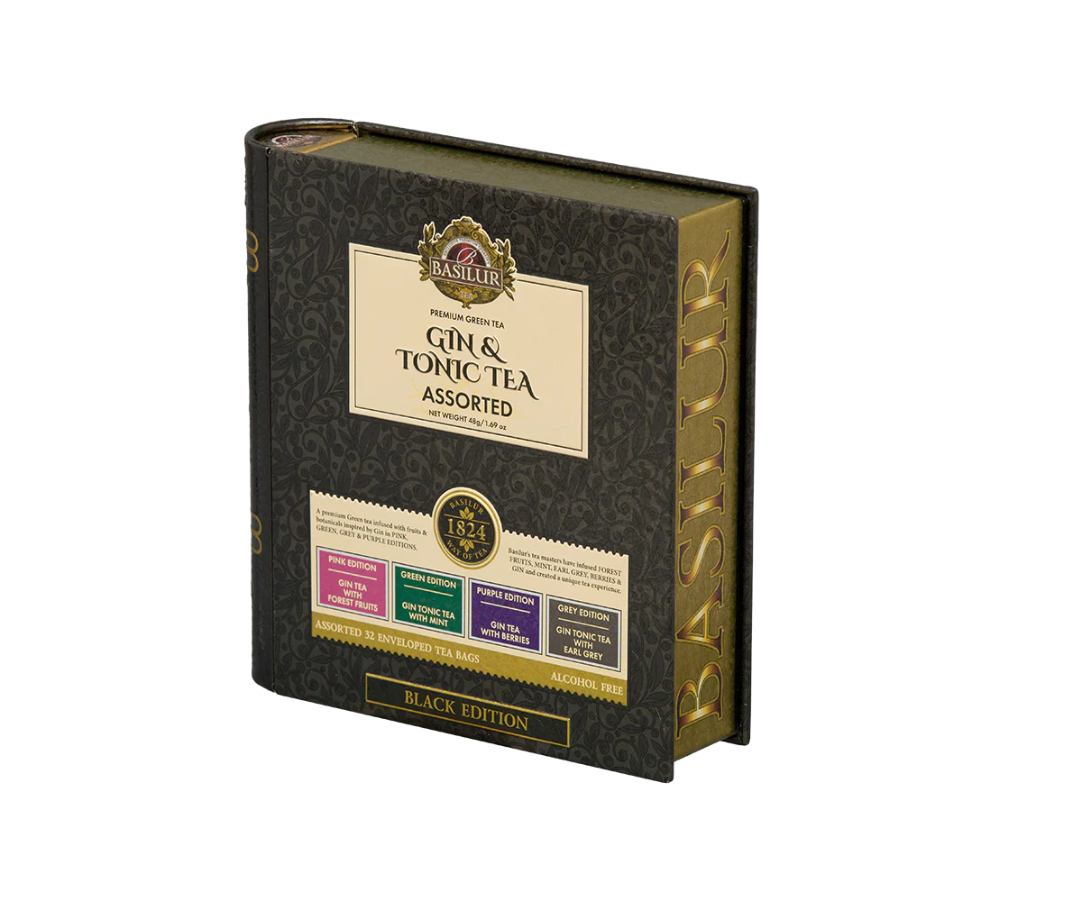Gin & Tonic Tea- Black Limited Edition -32 Enveloped Tea Bags - 4 Flavours - Image 2