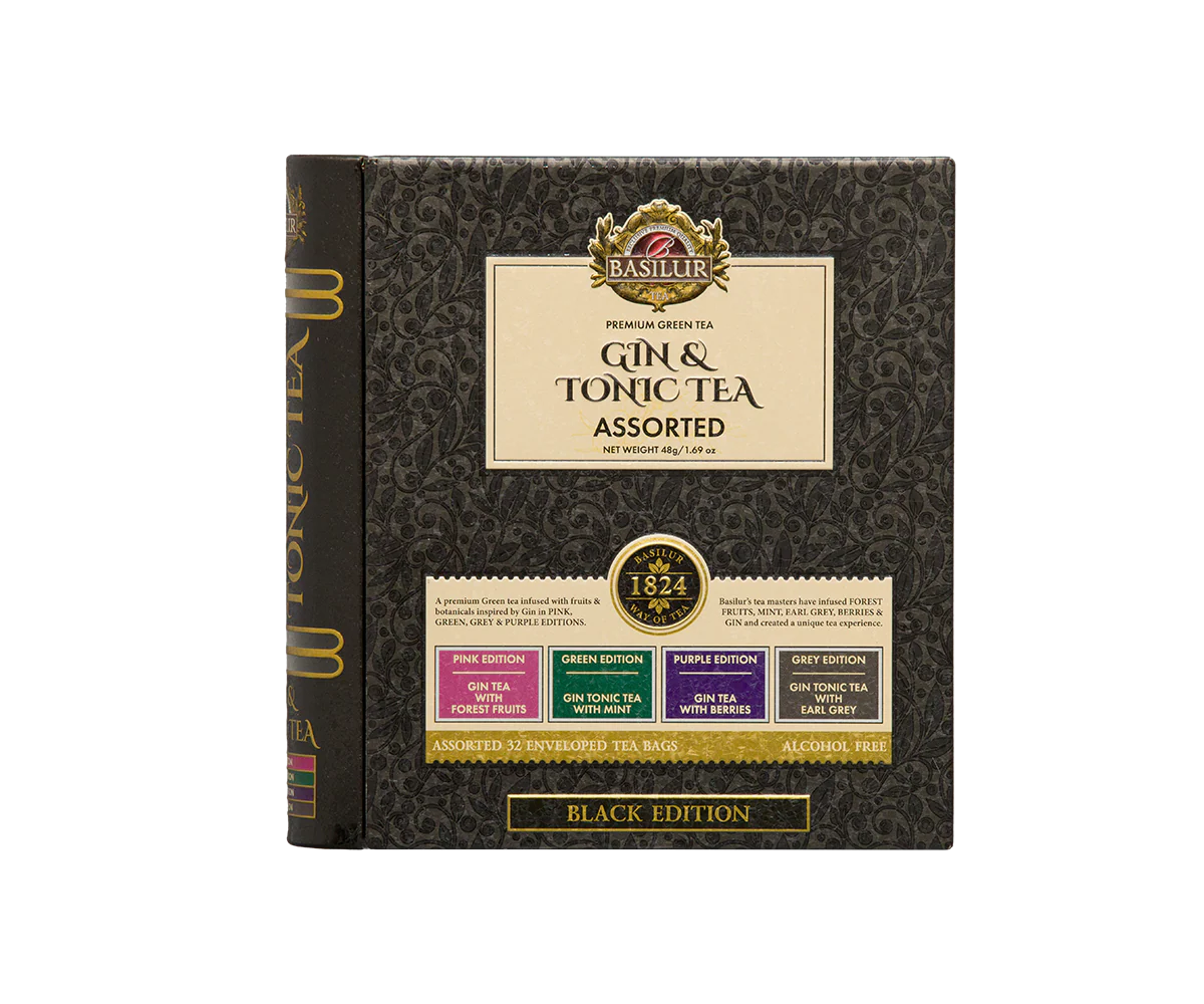 Gin & Tonic Tea- Black Limited Edition -32 Enveloped Tea Bags - 4 Flavours - Image 4
