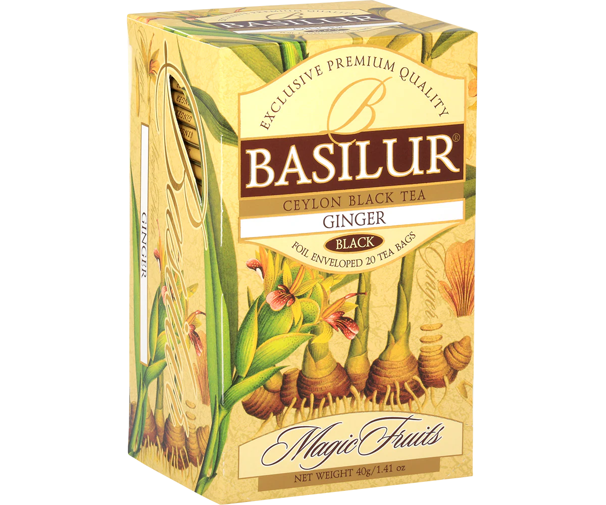 Magic Fruits Ginger Ceylon Black Tea - 20 Enveloped Tea Bags