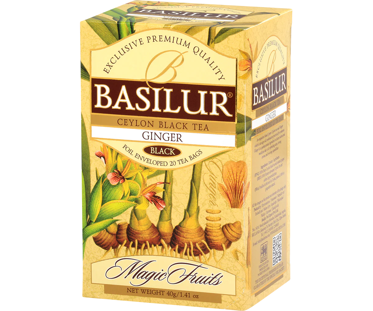Magic Fruits Ginger Ceylon Black Tea - 20 Enveloped Tea Bags - Image 2