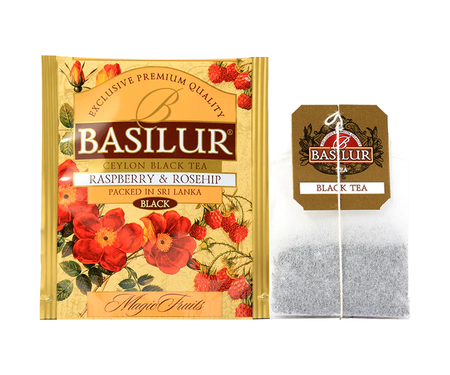 Magic Fruits Raspberry & Rosehip Tea - 25 Enveloped Tea Bags - Image 3