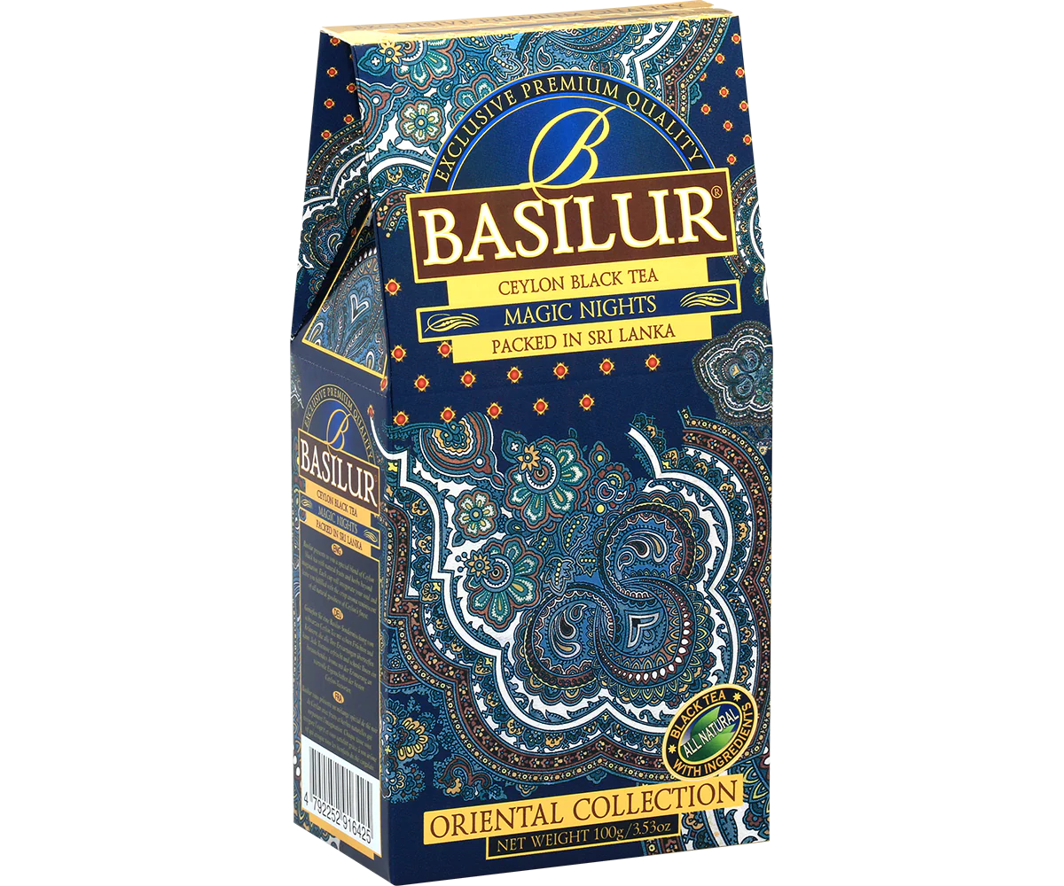 Basilur's Magic Nights Black Tea Blend - 100g Loose Leaf Refill Pack