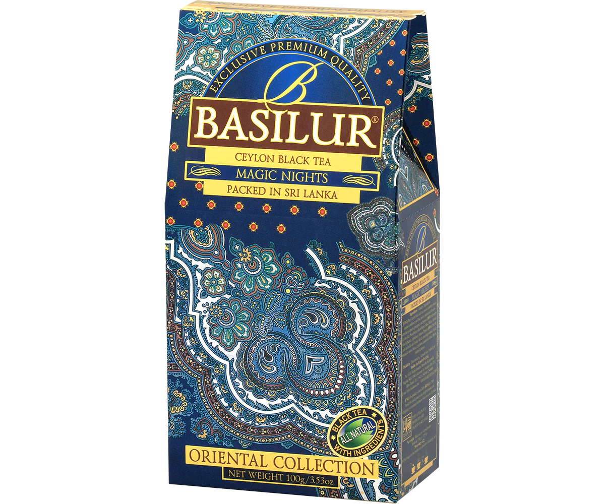 Basilur's Magic Nights Black Tea Blend - 100g Loose Leaf Refill Pack - Image 4
