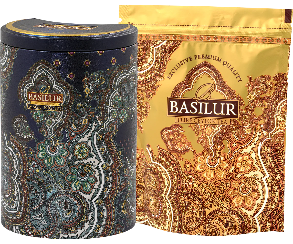 Magic Nights Tin Caddy - 100g Loose Leaf Black Tea - Image 3