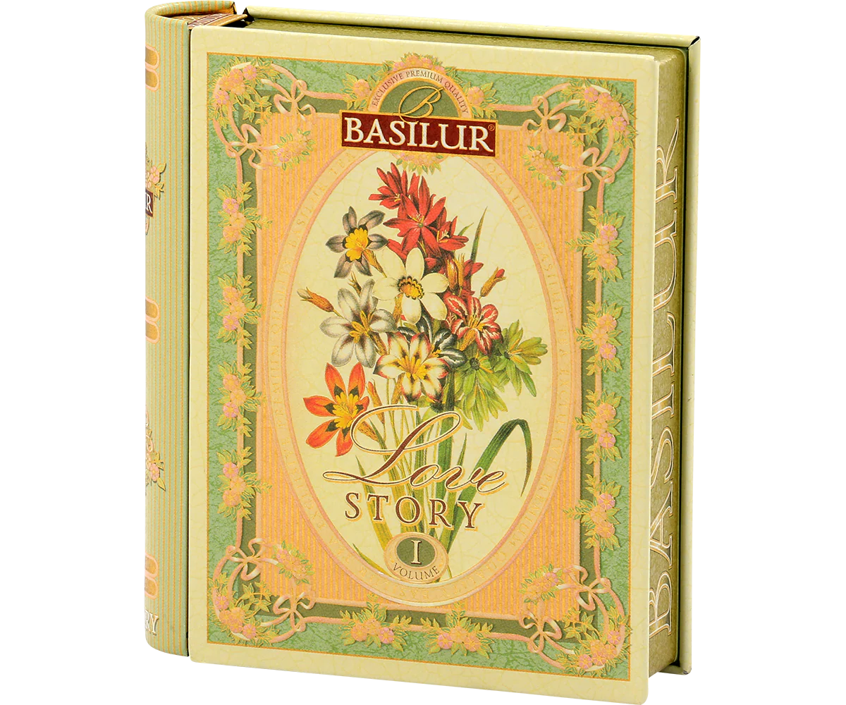 Love Story I - Mini Tea Book - Floral Bergamot Green Tea - 5 Pyramid Tea Bags - Image 3