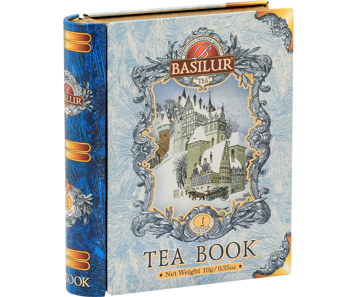 Mini Tea Book I - Blue Cornflower, Malwa & Jasmine Flower - Floral Black Tea - 5 Pyramid Tea Bags