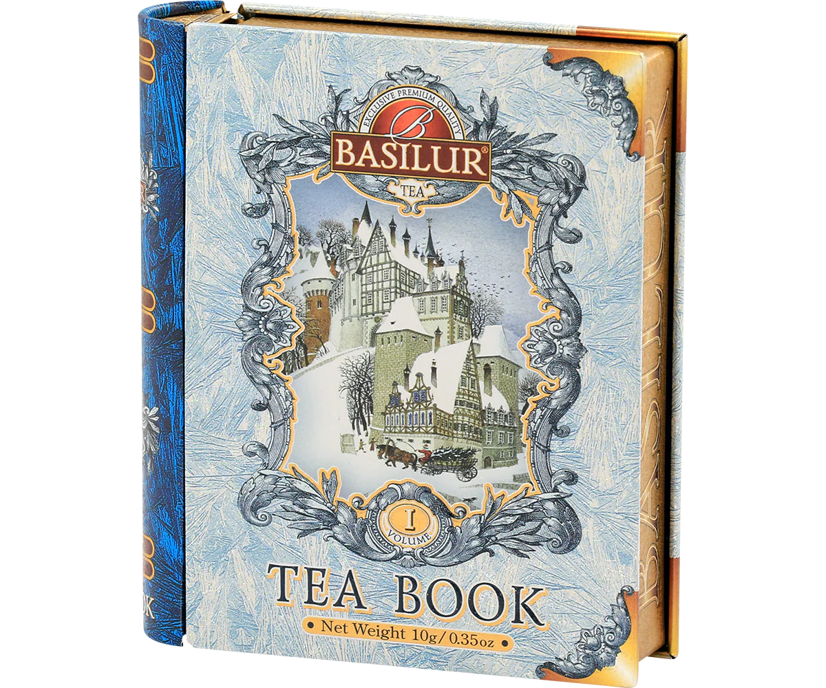 Mini Tea Book I - Blue Cornflower, Malwa & Jasmine Flower - Floral Black Tea - 5 Pyramid Tea Bags - Image 3