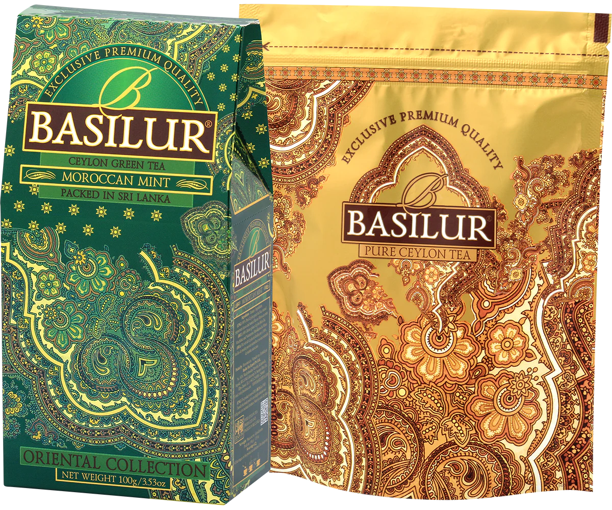 Basilur's Moroccan Mint - 100g Loose Leaf Ceylon Green Tea Refill Pack - Image 3