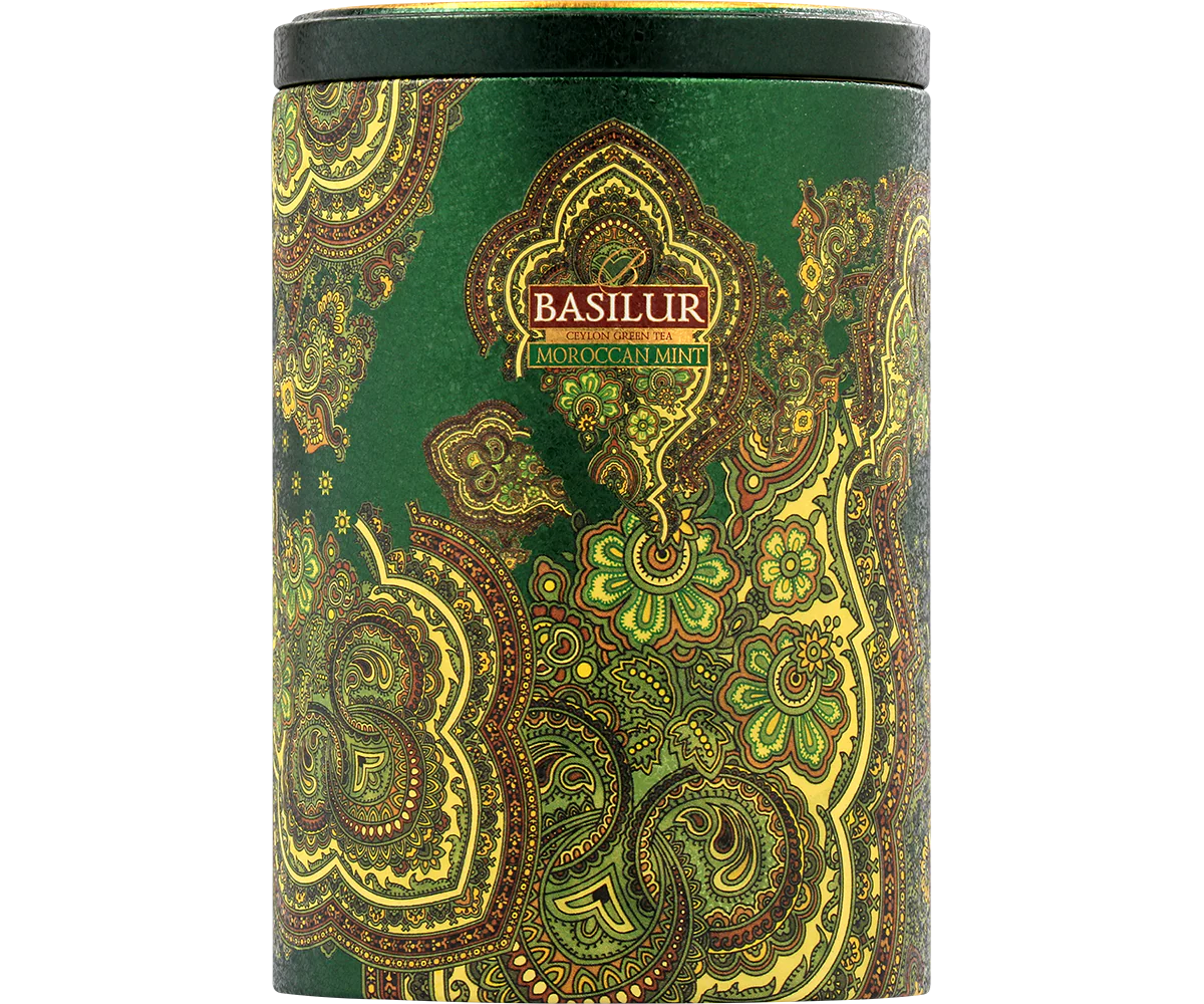 Moroccan Mint Tin Caddy- 100g Loose Leaf Green Tea - Image 5