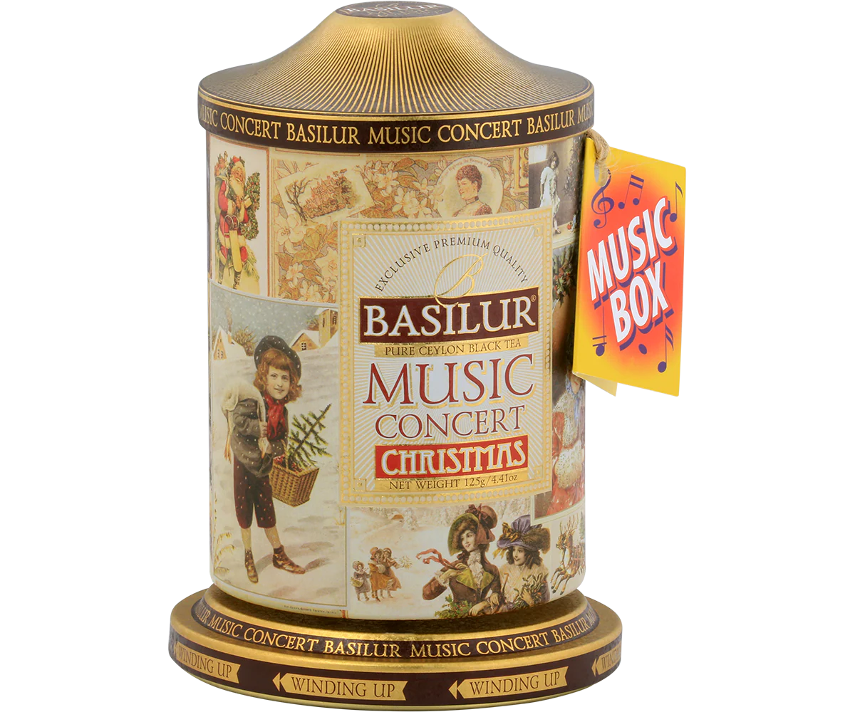 Basilur Music Concert Tin Caddy - Christmas - 100g Loose Leaf Black Tea