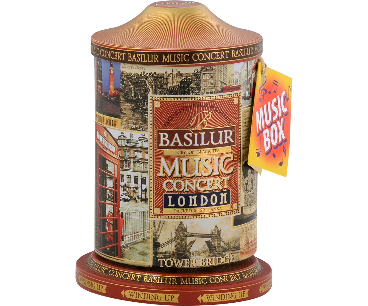 Music Concert London Tin Caddy - 100g Loose Leaf Black Tea