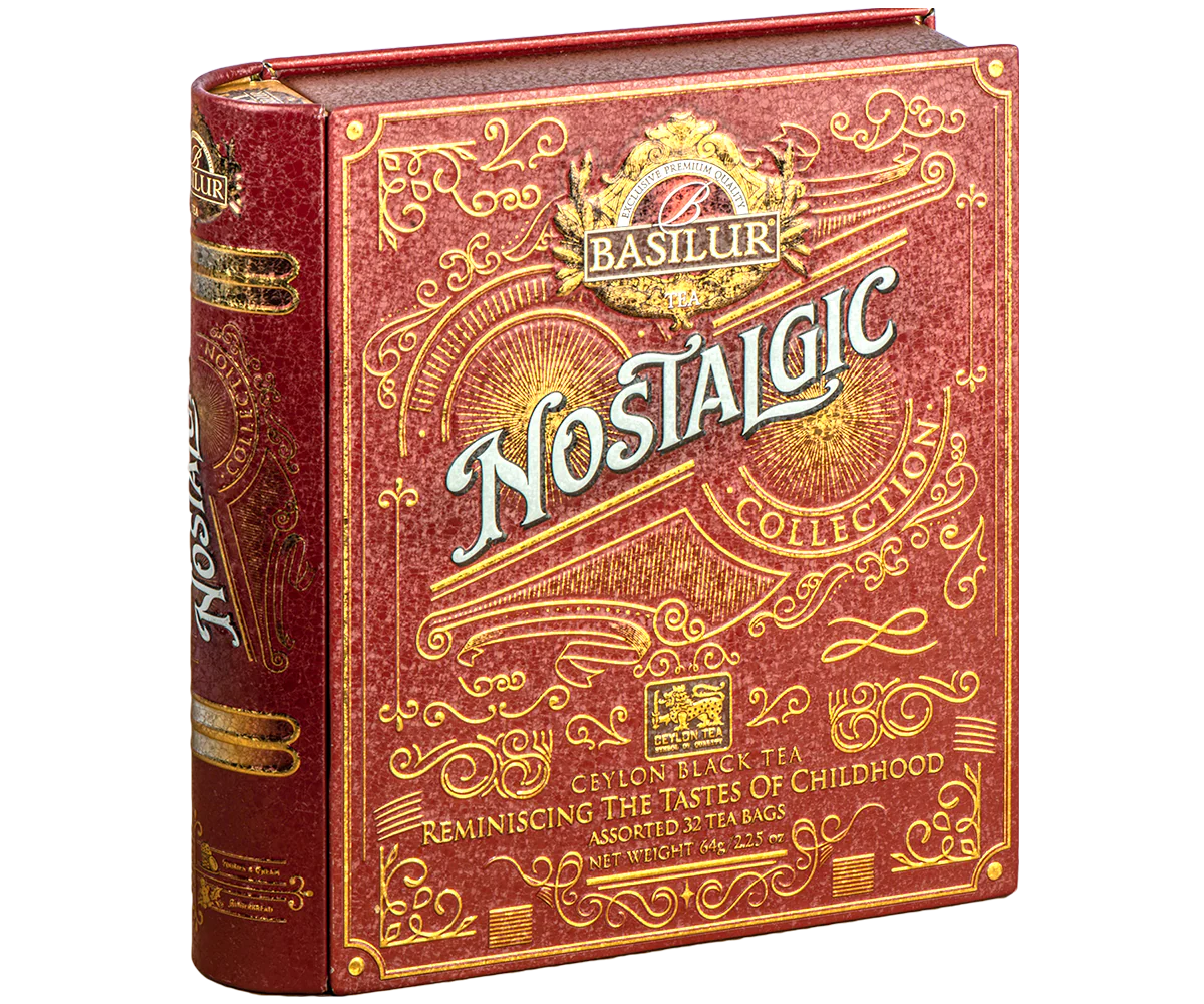Nostalgic Assortment - Tea Book - 32 Enveloped Tea Bags - 4 Flavours
