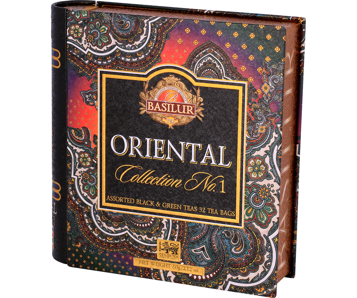 Oriental Collection Tea Book - 32 Enveloped Tea Bags - 4 Flavours of Green And Black Ceylon Tea - Image 2