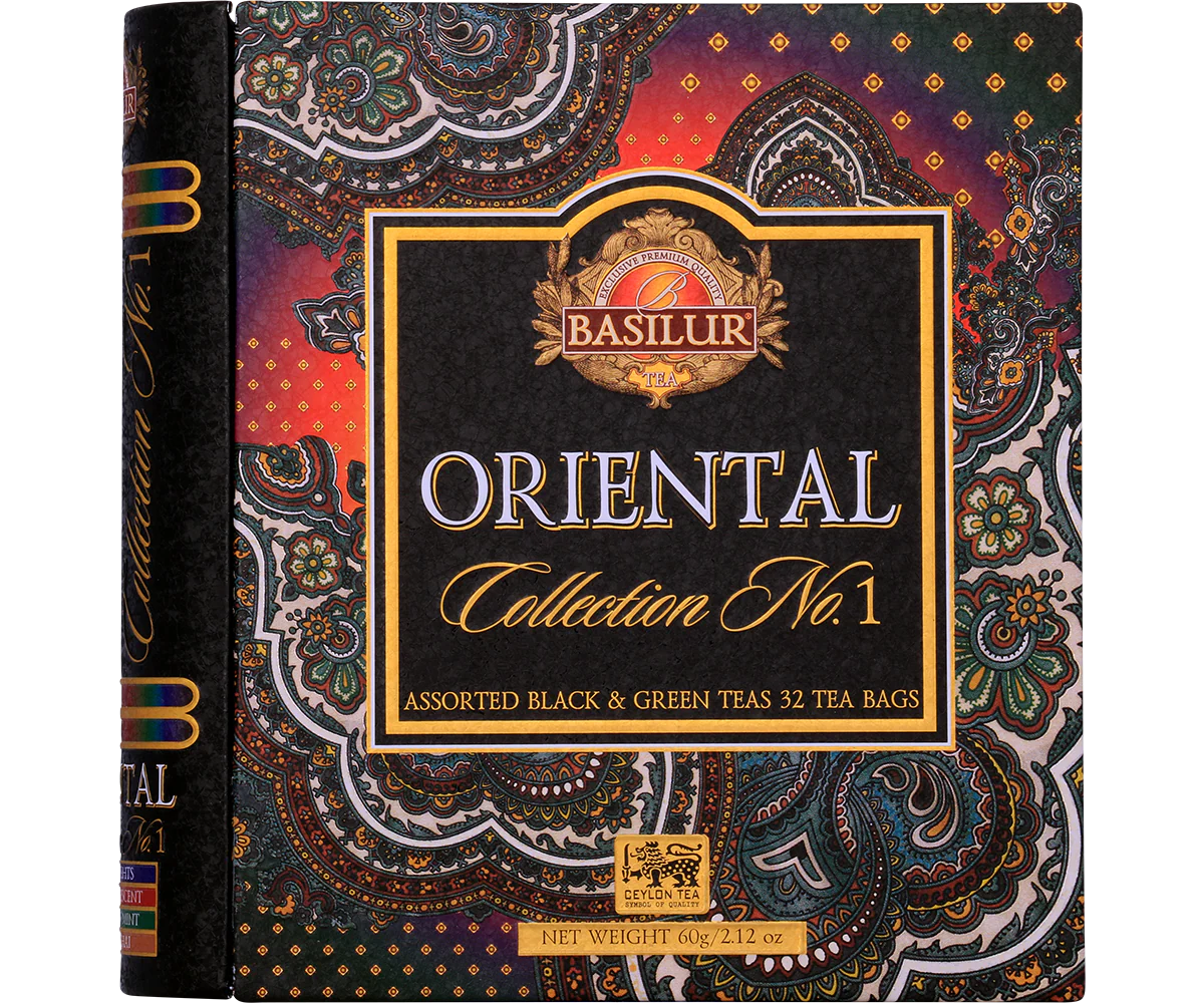 Oriental Collection Tea Book - 32 Enveloped Tea Bags - 4 Flavours of Green And Black Ceylon Tea - Image 3