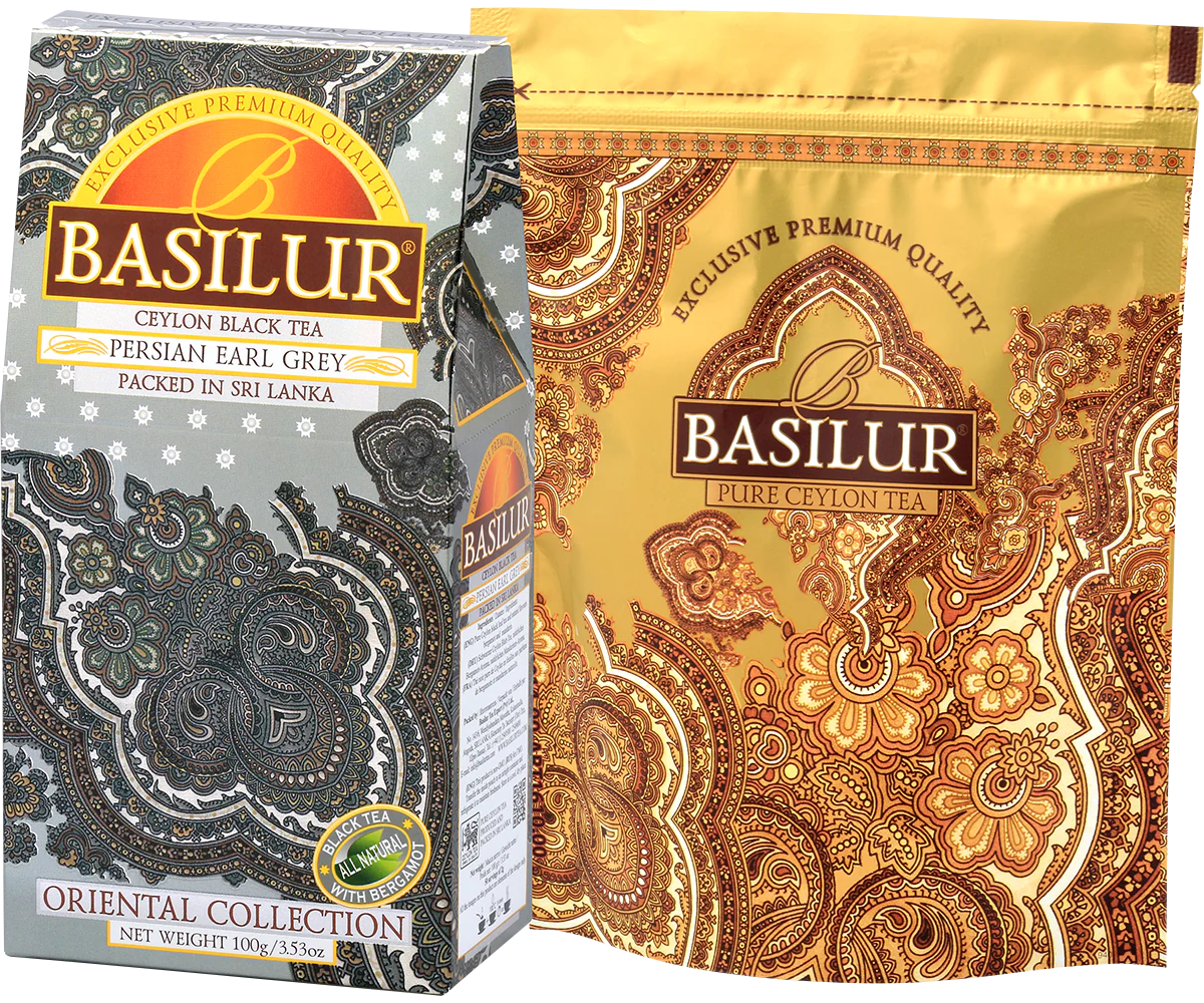 Basilur's Persian Earl Grey  - 100g Loose Leaf Refill Pack - Image 3