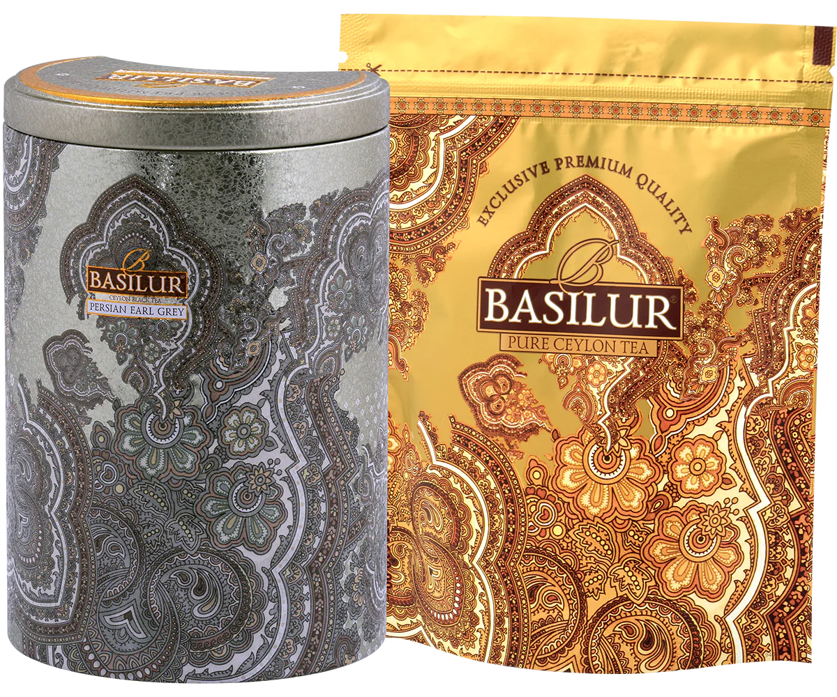 Persian Earl Grey Tin Caddy - 100g Loose Leaf Black Tea - Image 3