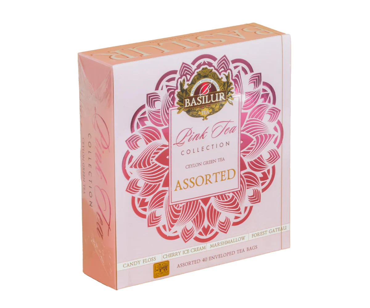 Pink Tea - 40 Enveloped Tea Bags - 4 Flavours