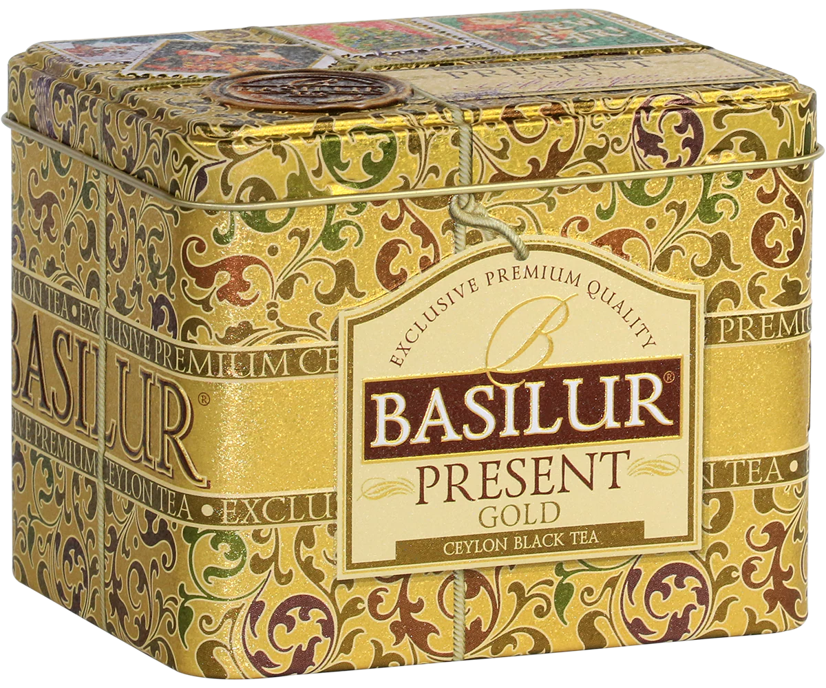 Present Gold - Pure Ceylon Floral Leafy Teas - Ceylon Black Tea - 100g Loose Leaf