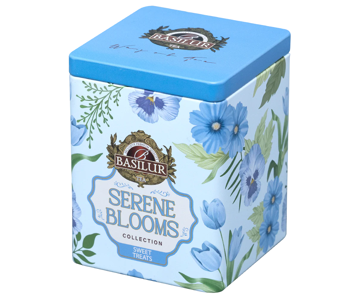 Basilur Serene Blooms Luxury Tin Caddy - Sweet Treats- 75G Loose Leaf - Image 5