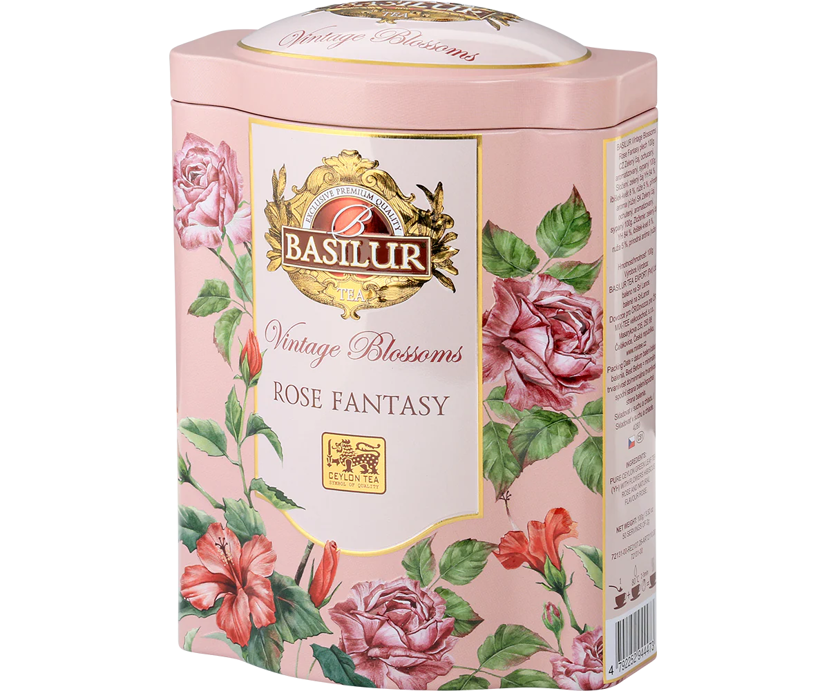Vintage Blossoms Rose Fantasy - Green Tea - 100g Loose Leaf - Image 3