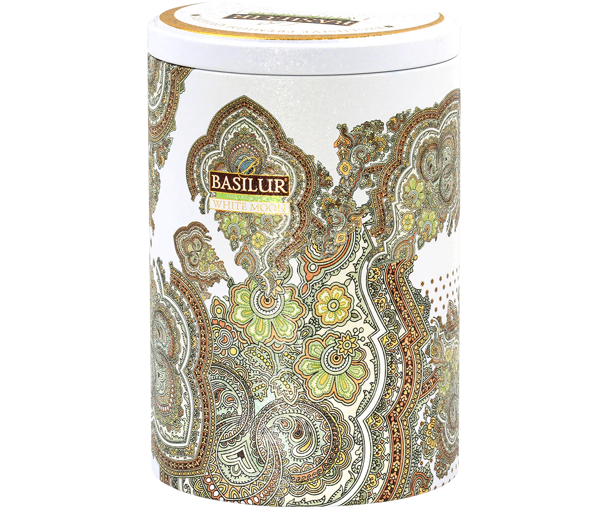 White Moon Tin Caddy - 100g Loose Leaf Milky Oolong Tea - Image 4