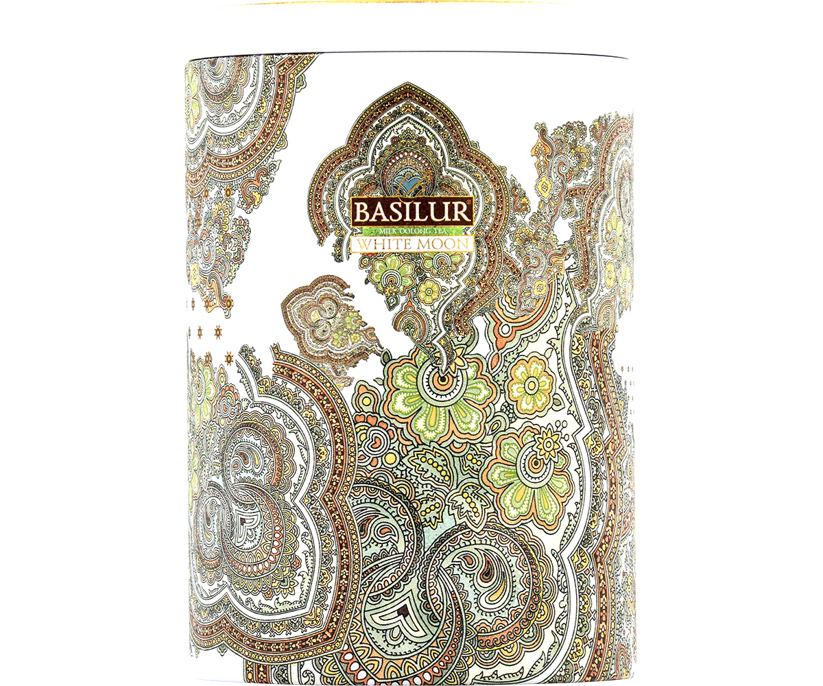 White Moon Tin Caddy - 100g Loose Leaf Milky Oolong Tea - Image 5