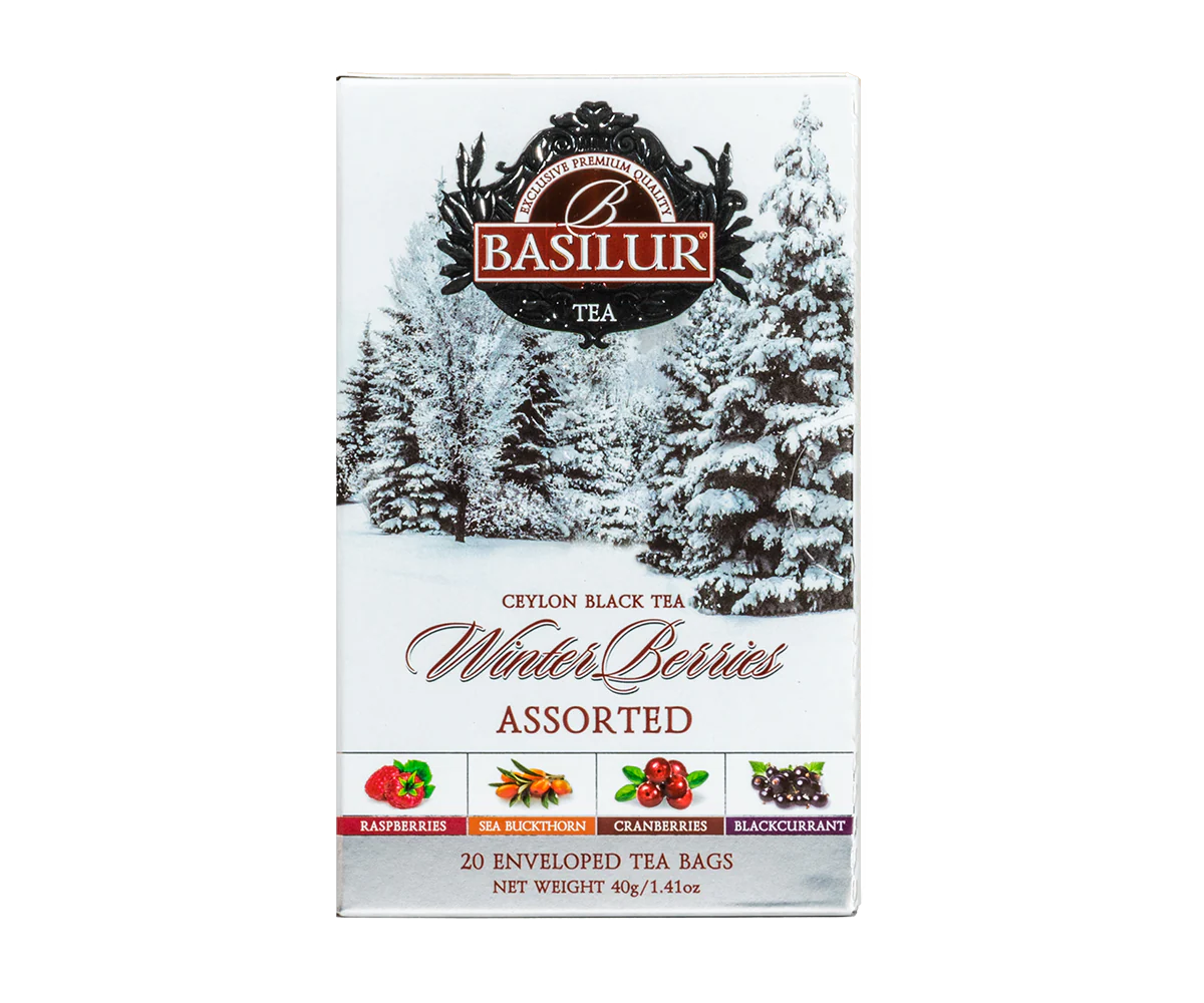 Winter Berries Assorted Sampler - 20 Enveloped Tea Bags - 4 Flavour - Image 2