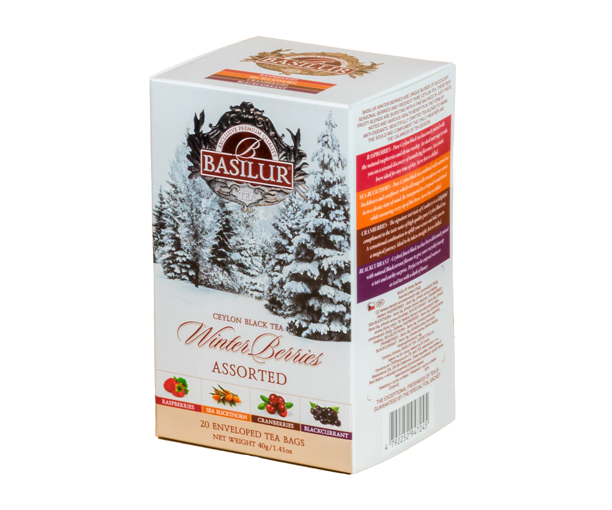 Winter Berries Assorted Sampler - 20 Enveloped Tea Bags - 4 Flavour - Image 3