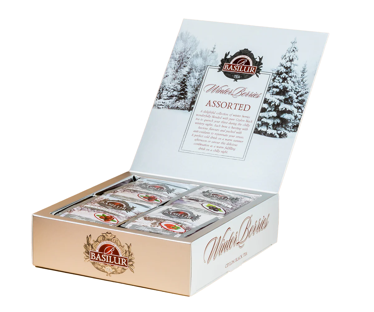 Winter Berries Assorted Gift Pack - 40 Enveloped Tea Bags - 4 Flavours - Image 2