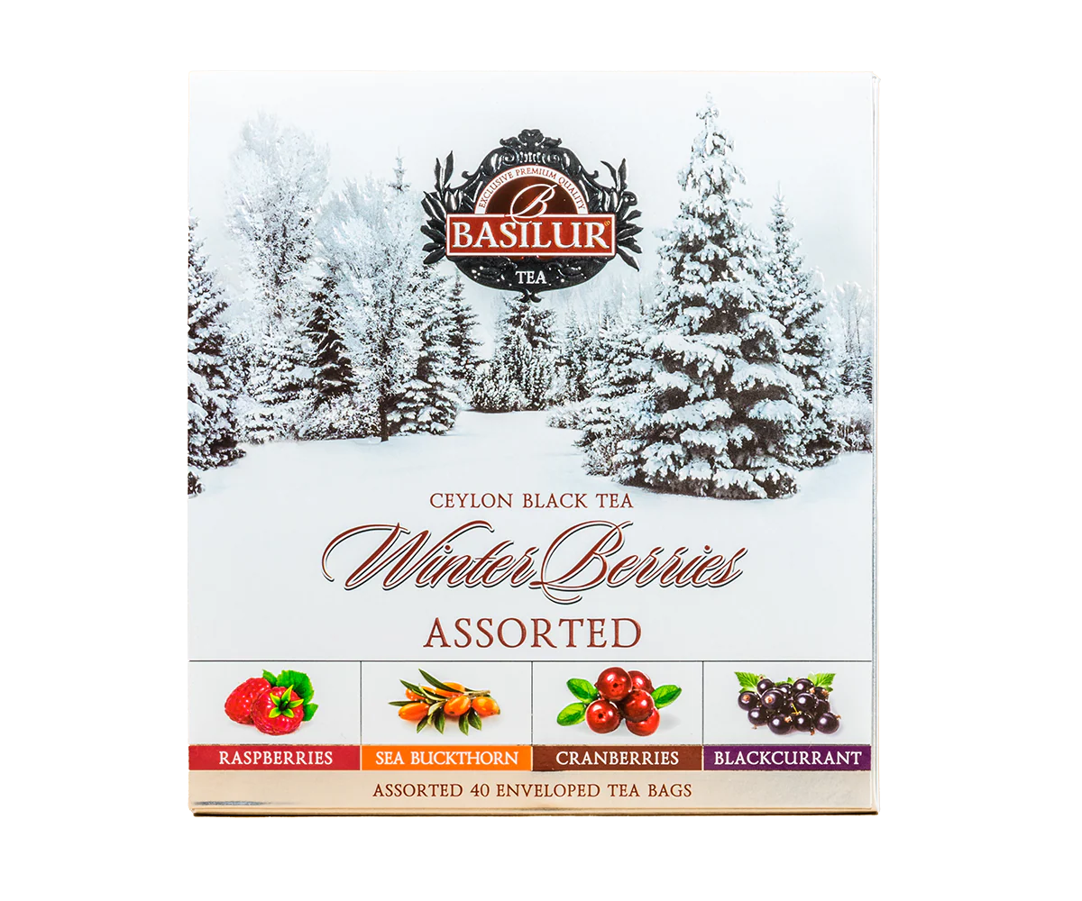 Winter Berries Assorted Gift Pack - 40 Enveloped Tea Bags - 4 Flavours - Image 3