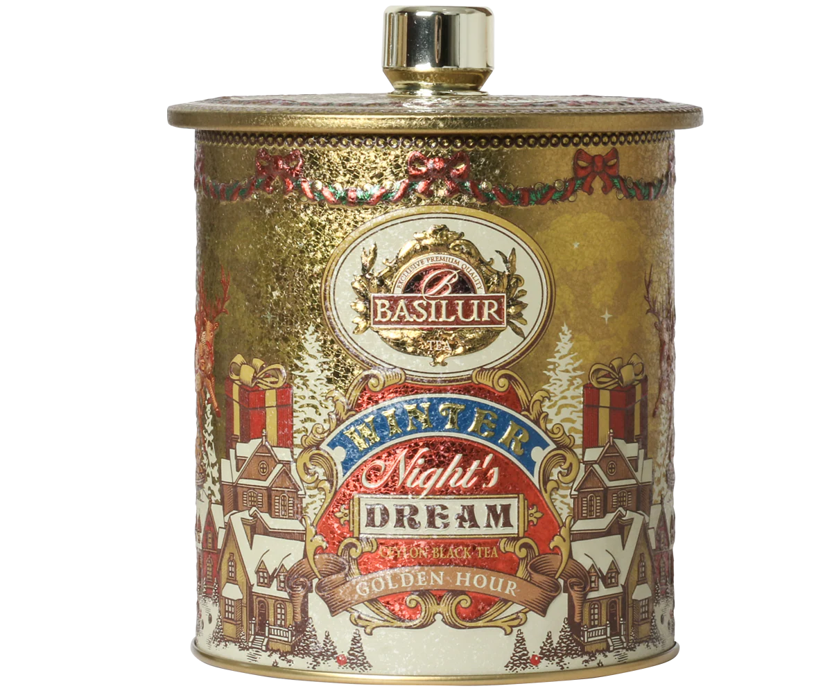 Winter Night's Golden hour - Marigold & French Vanilla Black Tea - 100g Loose Leaf